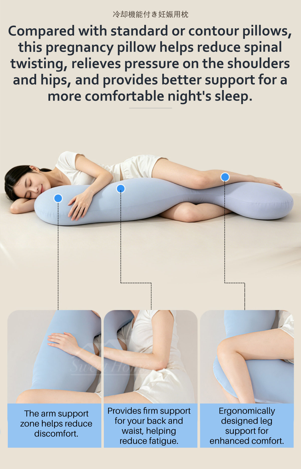 Cooling Pregnancy Pillow-2